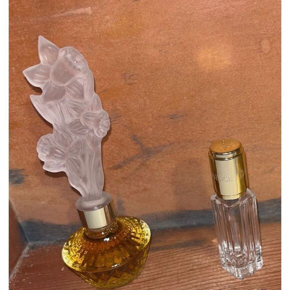 Gold compact glass complete snaps vintage two bottles - Picture 8 of 16